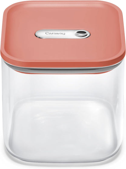 Caraway 4qt Glass Airtight Food Storage Container with Lid – Non-Toxic, BPA-Free Kitchen Storage Container – Stackable, Space-Saving Airtight Container for Dry Goods and More - Mist