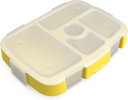 Bentgo® Kids Prints Tray with Transparent Cover - Reusable, BPA-Free, 5-Compartment Meal Prep Container with Built-In Portion Control for Healthy Meals At Home & On the Go (Mermaids in the Sea)