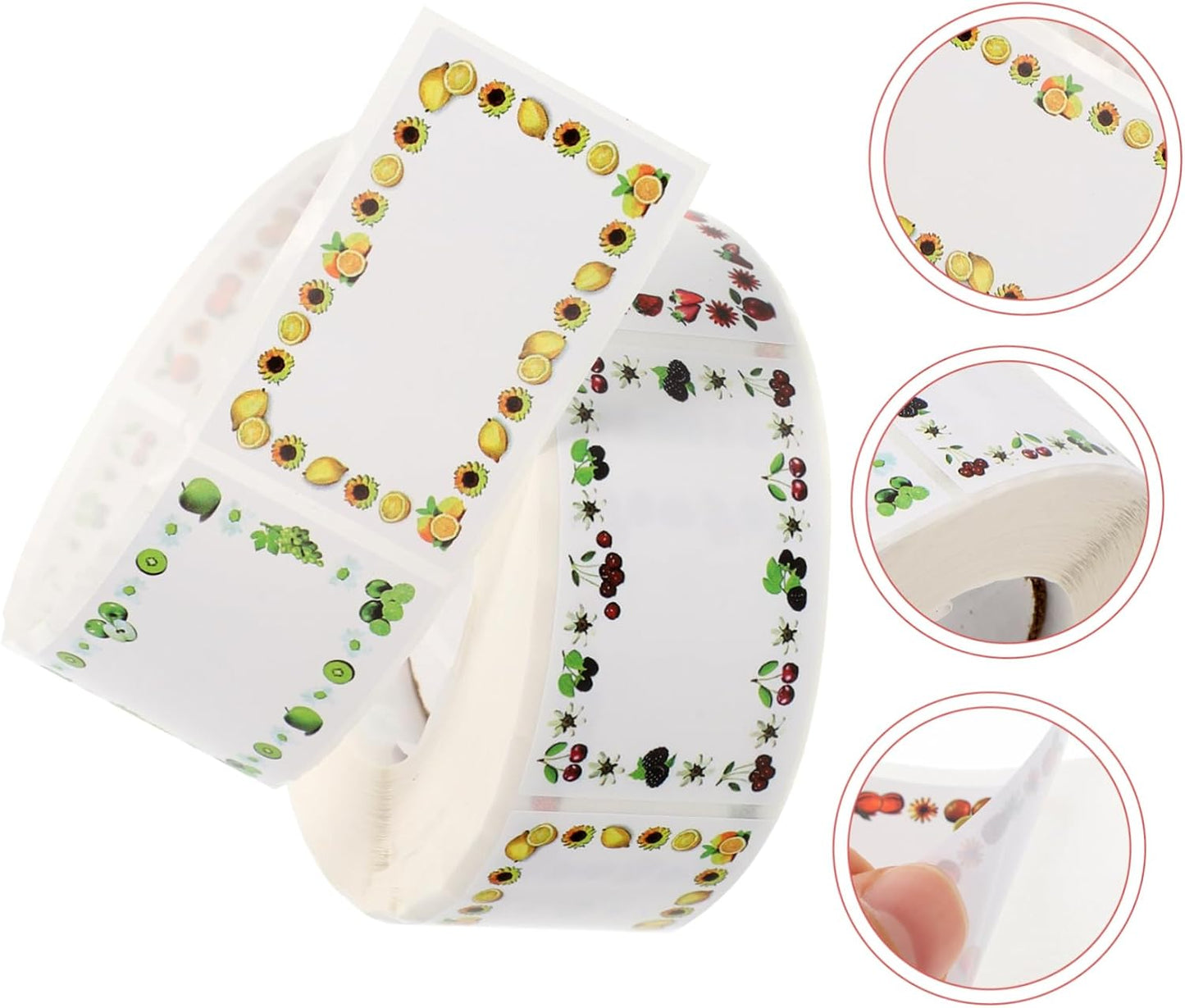 ARTIBETTER Waterproof Fruit Date Stickers 500 Sheets Removable Adhesive Labels for Food Storage Oil Resistant Multi-Function Label Stickers for Home and Office Use
