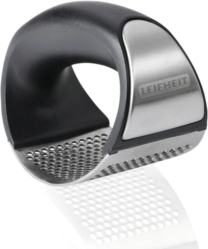 Garlic-King Proline Garlic Press Rocker, Black/Silver - Time Saving