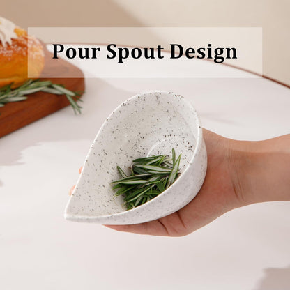 Herb Stripper Bowl, Ceramic Herb Peeling Bowl, Herbs Leaf Stripping Tool