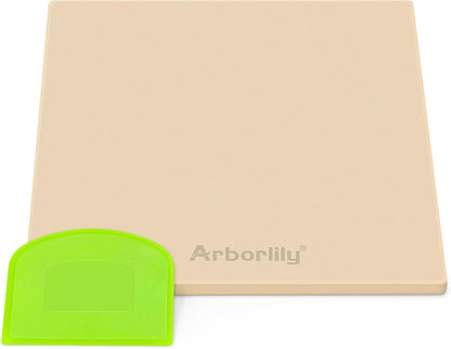Cordierite Pizza Stone for Oven & Grill, 15 x 12 Inch Rectangular