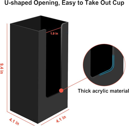 Coffee Cup Dispenser, Cup and Lid Organizer fits 5 to 16 oz Disposable Cups