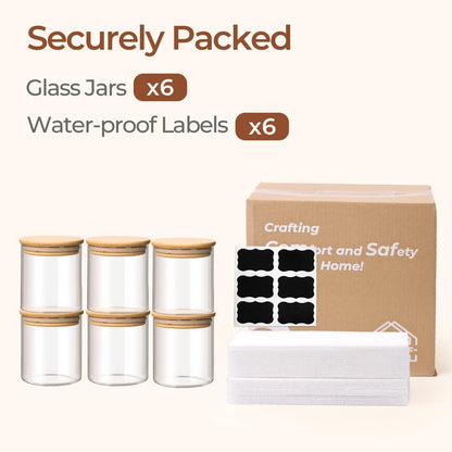 ComSaf 2Pcs Large Glass Storage Containers with Lids 4Qt, 1 Gallon Wide Mouth Flour Sugar Storage Containers, Large Capacity and Sealed for Rice, Cereal, Oat, Easy Clean and Scoop, Pantry Organization