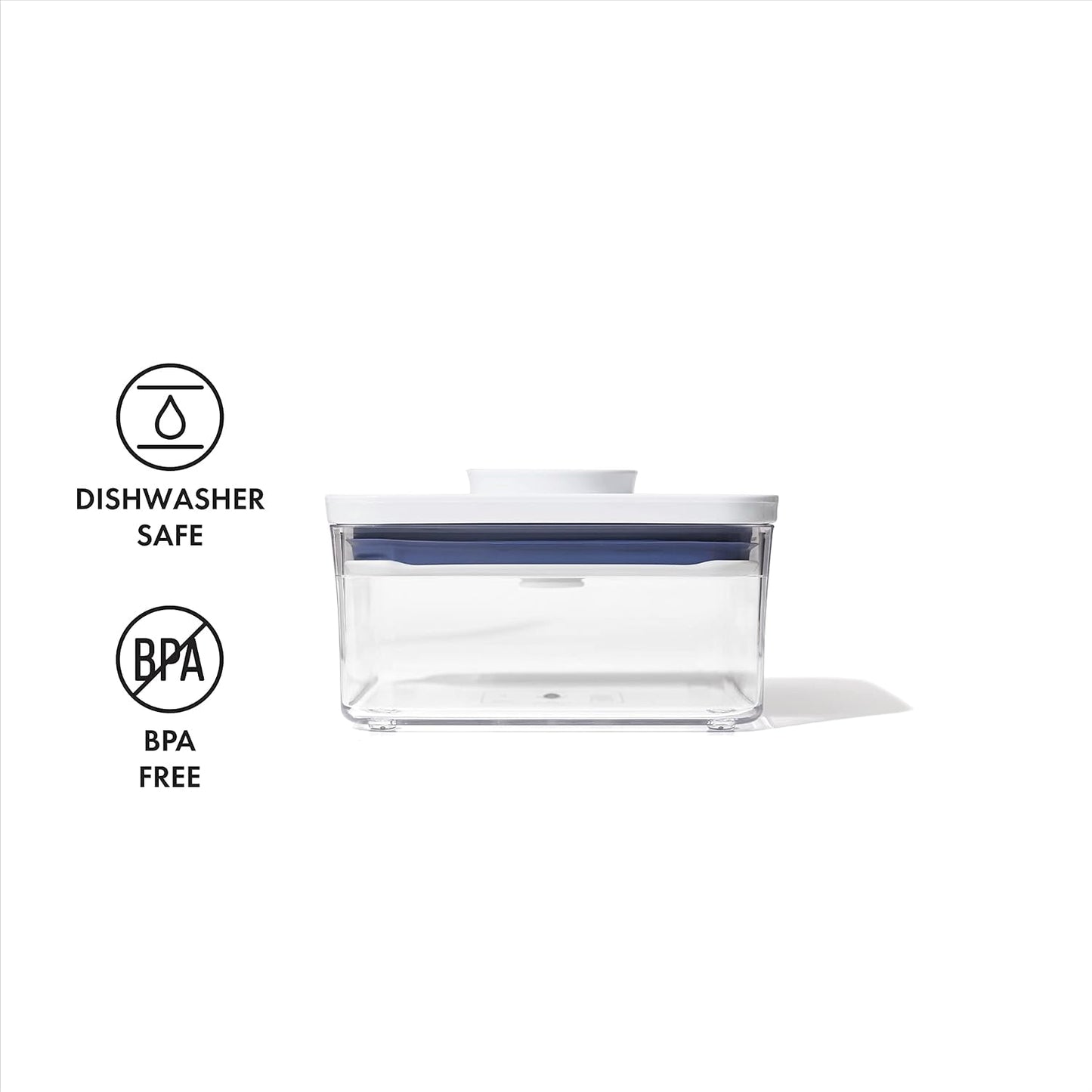OXO Good Grips POP Container - Airtight Food Storage - Big Square Short 2.8 Qt Ideal for 5 lbs of sugar, cookies or crackers