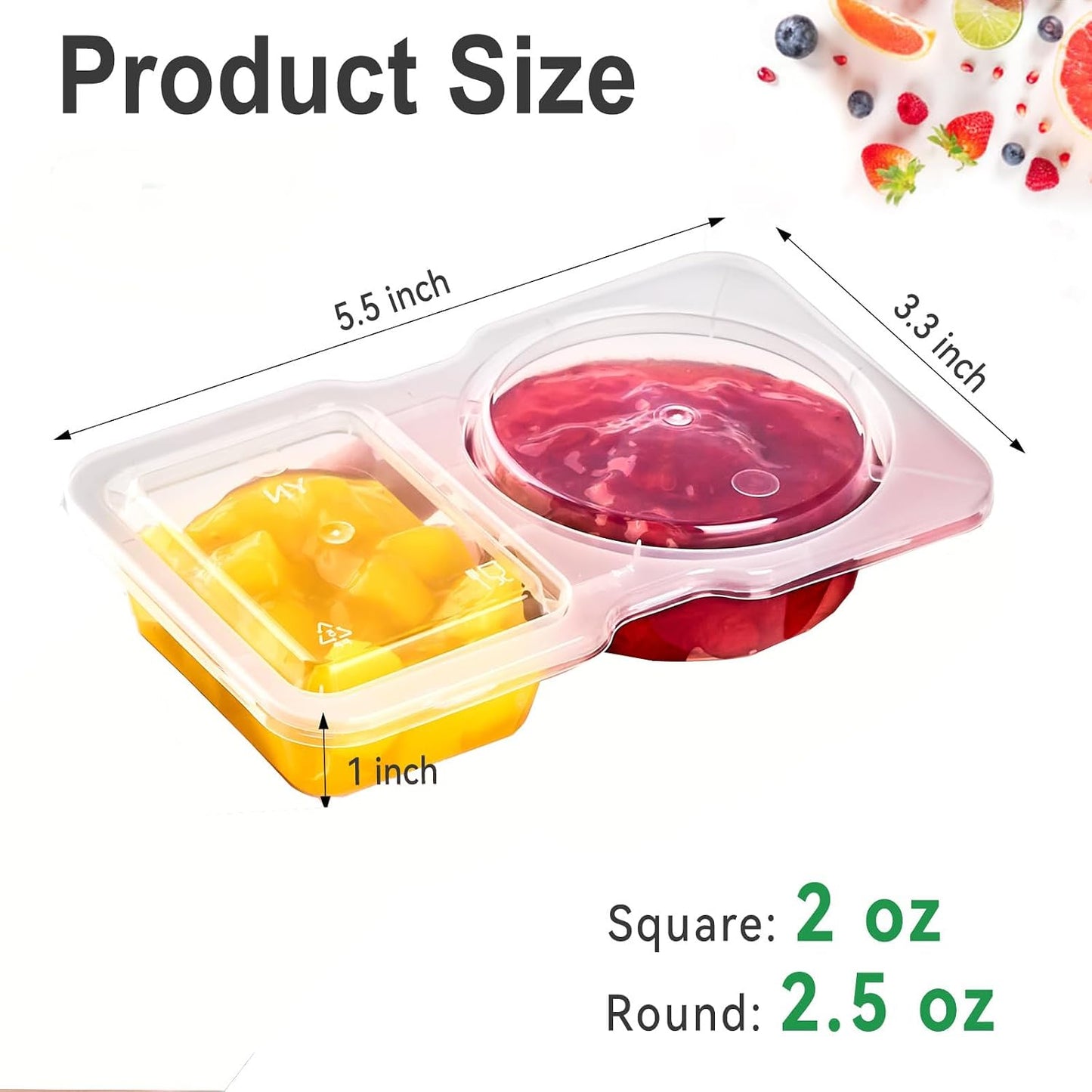 10 packs of leak proof reusable containers with lids, dipping sauces, tomato juice, and snacks - perfect for children, families, travel, and meal preparation | BPA free, dishwasher washable
