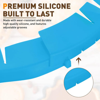 METALLIXITY Adjustable Silicone Pie Crust Shields Blue