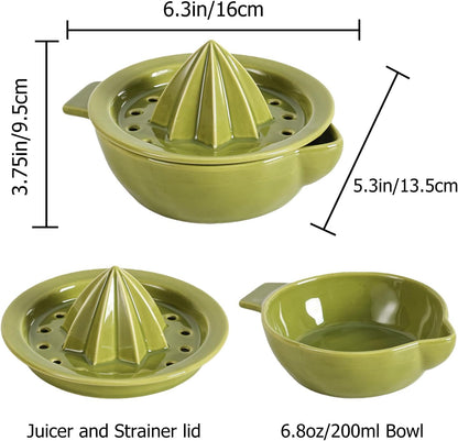 Ceramic Citrus Lemon Orange Juicer Manual Squeezer, Hand Juicer Reamer