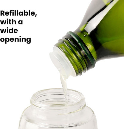 Mistifi Oil Sprayer 150ml glass bottle. Upgraded Version.Fine Mist Spray Bottle for Air Fryer, Olive Oil, Avocado Oil, Healthy Nonstick Frying, Commercial & Home Kitchen Use (PS635)