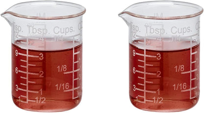 Ackers Etched Graduated Glass Measuring Cup - V-Shaped Spout- High Borosilicate Glass Measuring Cup for Kitchen or Dining, Easy to Read,1000 ML (32 Oz, 4 Cup)