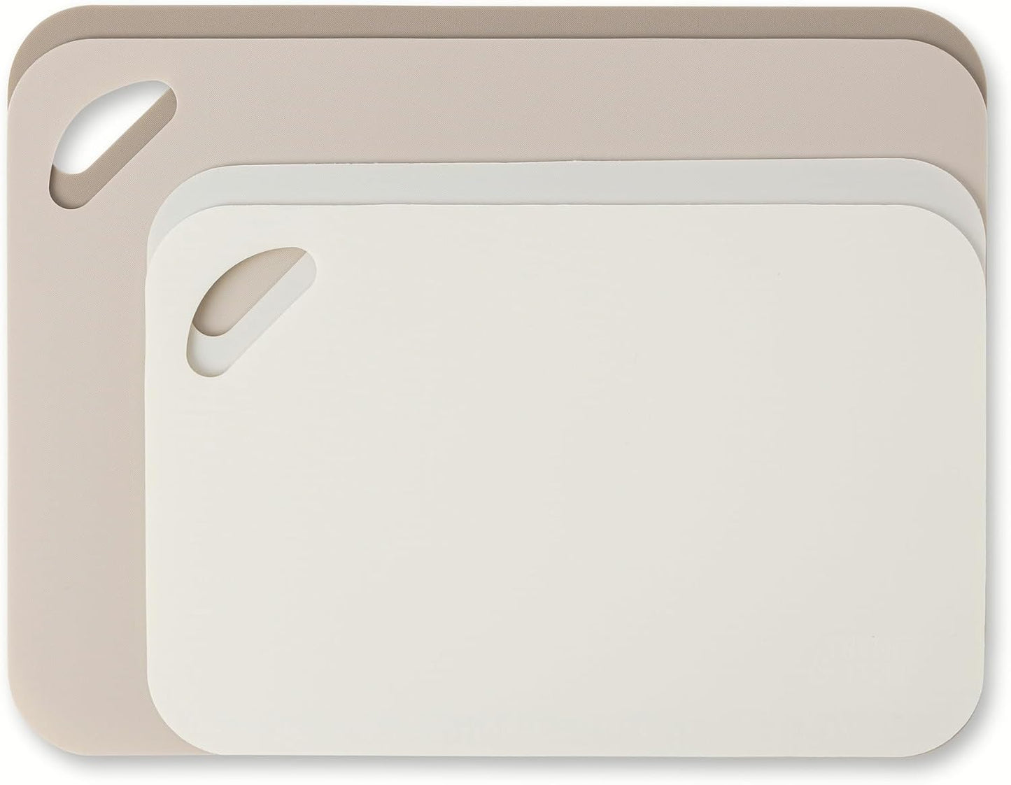 4-Piece Poly Cutting Mats Set - 2 Sizes (SM 7.5"x11.4", MD 9.8"x13.4") | Cream Color, BPA-Free Polypropylene, Easy to Clean, Non-Slip for Food Prep (Fruits, Veggies, Meats)