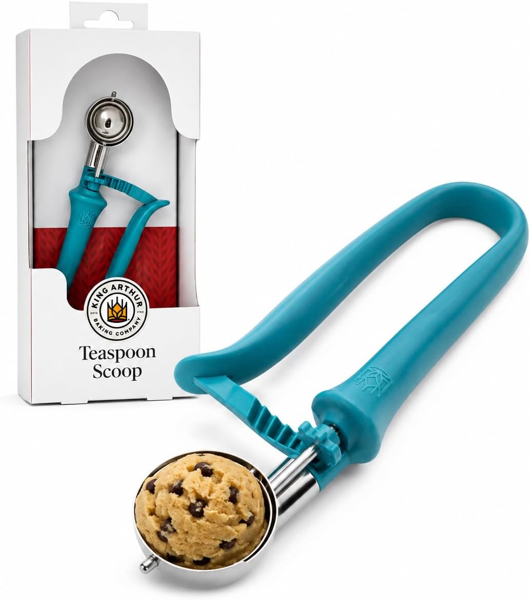 King Arthur Baking Company Tablespoon Cookie Scoop Dough Portions for Drop Cookies, Mini Scones, and Pizzelle