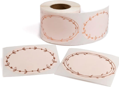 MONEST Waterproof Label Stickers for Jars and Lids, Pantry, Mason Jar, Canning, Spice, Bottle Labels (Red Tulip 2"x3")