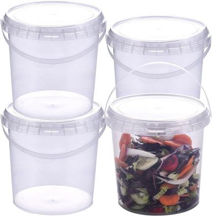SHPii 88 oz. Square Clear Deli Containers with Lids, BPA-Free, Freezer and Microwave Safe Food Storage Containers, Reusable for Kitchen Storage, Meal Prep, Take-out, Restaurant Supplies.(10 packs)