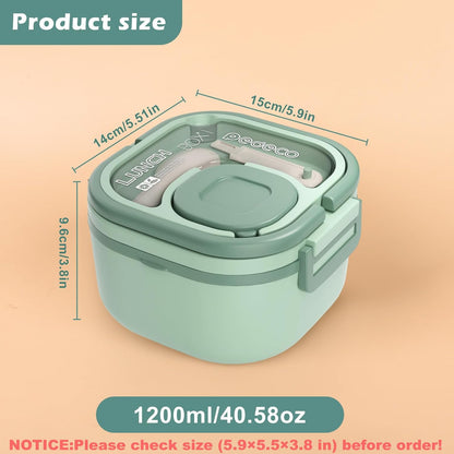 PEDECO Stackable Stainless Steel Bento Box with Insulated bag,Adult & Kids Luch Box,Leak-Proof,1-Tier Bento box,Lunch Box With Portable Sauce Pod and Cutlery-for Teens/Toddler,Dishwasher Safe,Blue