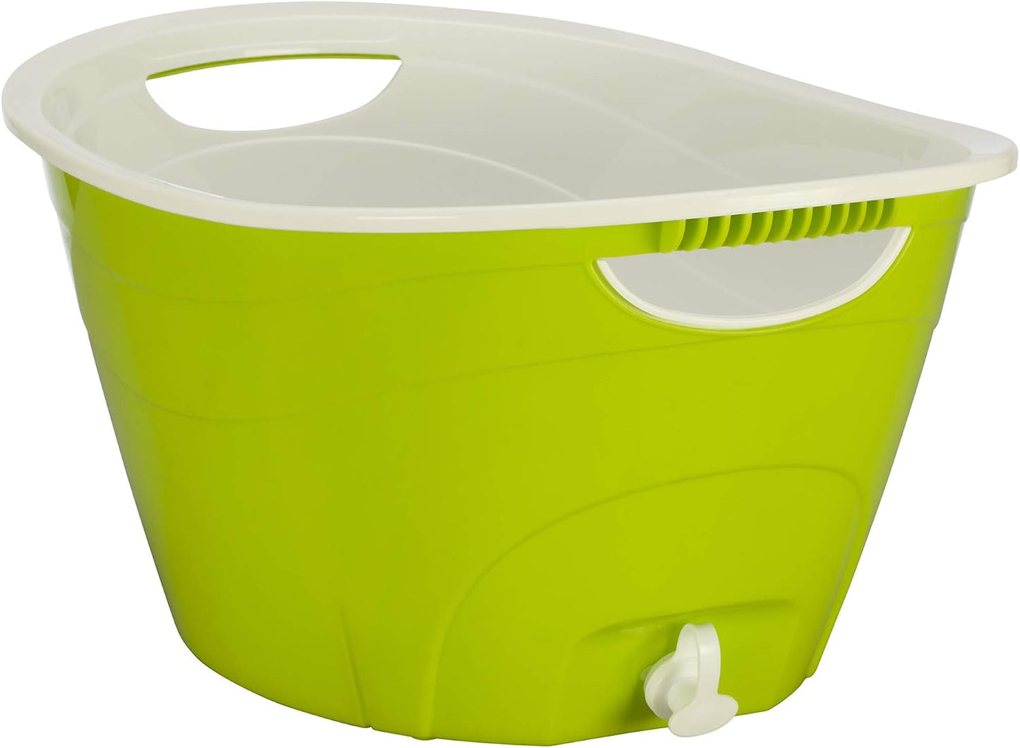 CreativeWare, Aqua Double Walled Party Tub With Drain Plug 4.375 Gl, Red
