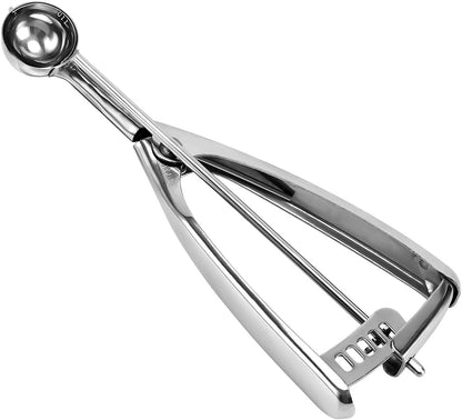 Saebye 4 oz Scoop, Large Ice Cream Scoop with Trigger, #8 Cookie Scoop,