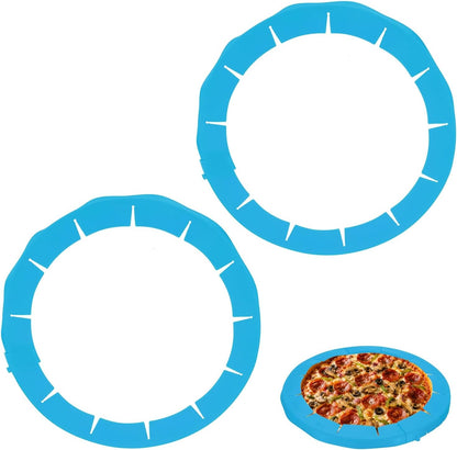 METALLIXITY Adjustable Silicone Pie Crust Shields Blue