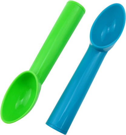 4 Pack Plastic Ice Cream Scoop, Small Fruit Baller for Watermelon