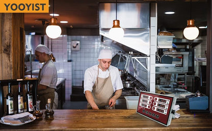 6 Channel Commercial Kitchen Timer Digital Stainless Steel Timer