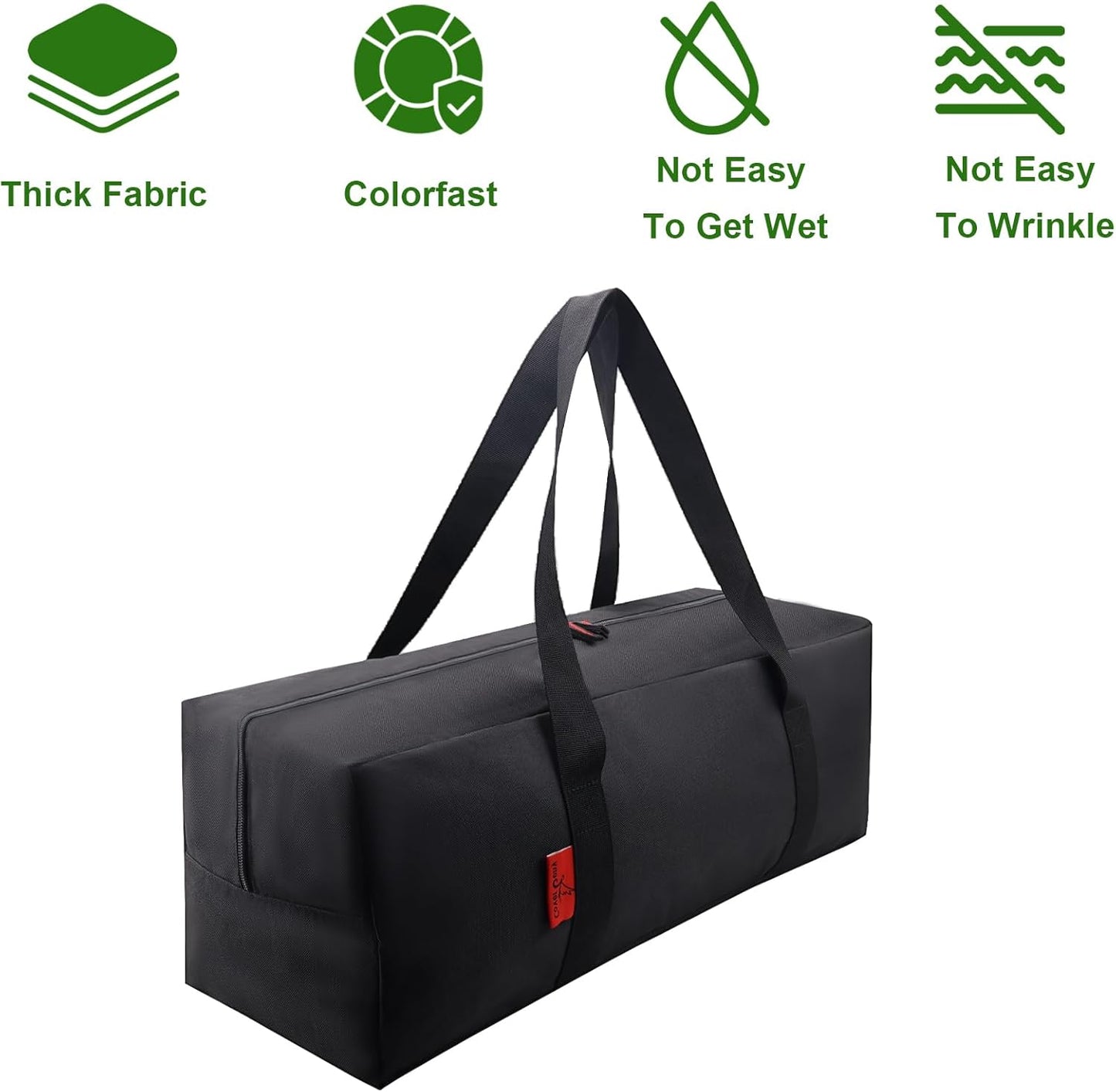Grill Tool Organizer, BBQ Tool Storage Bag - 20" Heavy-Duty Storage Bag Waterproof 600D Oxford, Folding Design Gift for Camping, Tailgates, Outdoor BBQ Parties (20" Lx6 Wx5 H)