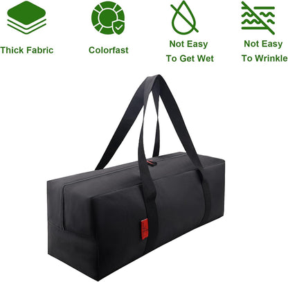 Grill Tool Organizer, BBQ Tool Storage Bag - 20" Heavy-Duty Storage Bag Waterproof 600D Oxford, Folding Design Gift for Camping, Tailgates, Outdoor BBQ Parties (20" Lx6 Wx5 H)