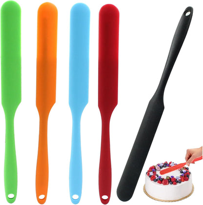 5Pcs Silica Gel Jar Scraper Spatulas, Multi-Color