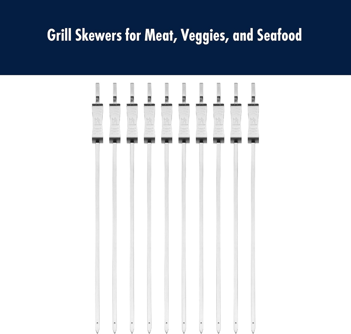 HENCKELS BBQ Grill Tool Set, Stainless Steel Barbecue Accessories with Spatula, Tongs, Fork & Basting Brush, Heavy Duty Outdoor Grilling Kit for Camping, Tailgate & Backyard Cooking
