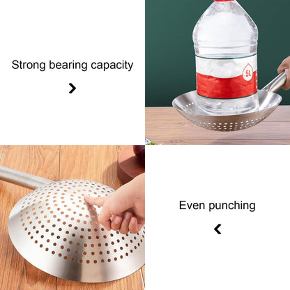 UPKOCH Stainless Steel Skimmer Spoon Fine Mesh Filter Strainer for Frying Hot Pot Vegetables Meat Wonton 16.92 inch Handle Kitchen Gadget for Daily Cooking