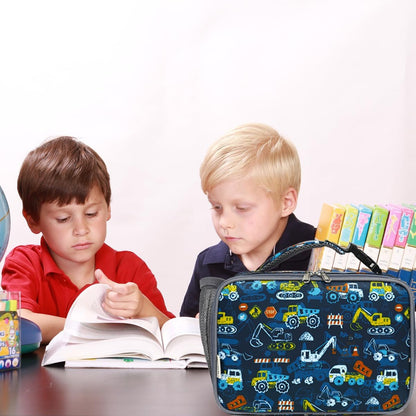 GYEUKHAM Insulated Lunch Box for School, Thermal Reusable Durable Freezable Lunch Bags for Kids Boys Girls Men Women - Small Soft Cooler Portable Lunch Tote Kit for Work Picnic Travel,Black