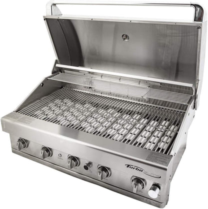 Turbo Elite 38-inch 5-Burner Built-In BBQ Gas Grill - Natrual Gas