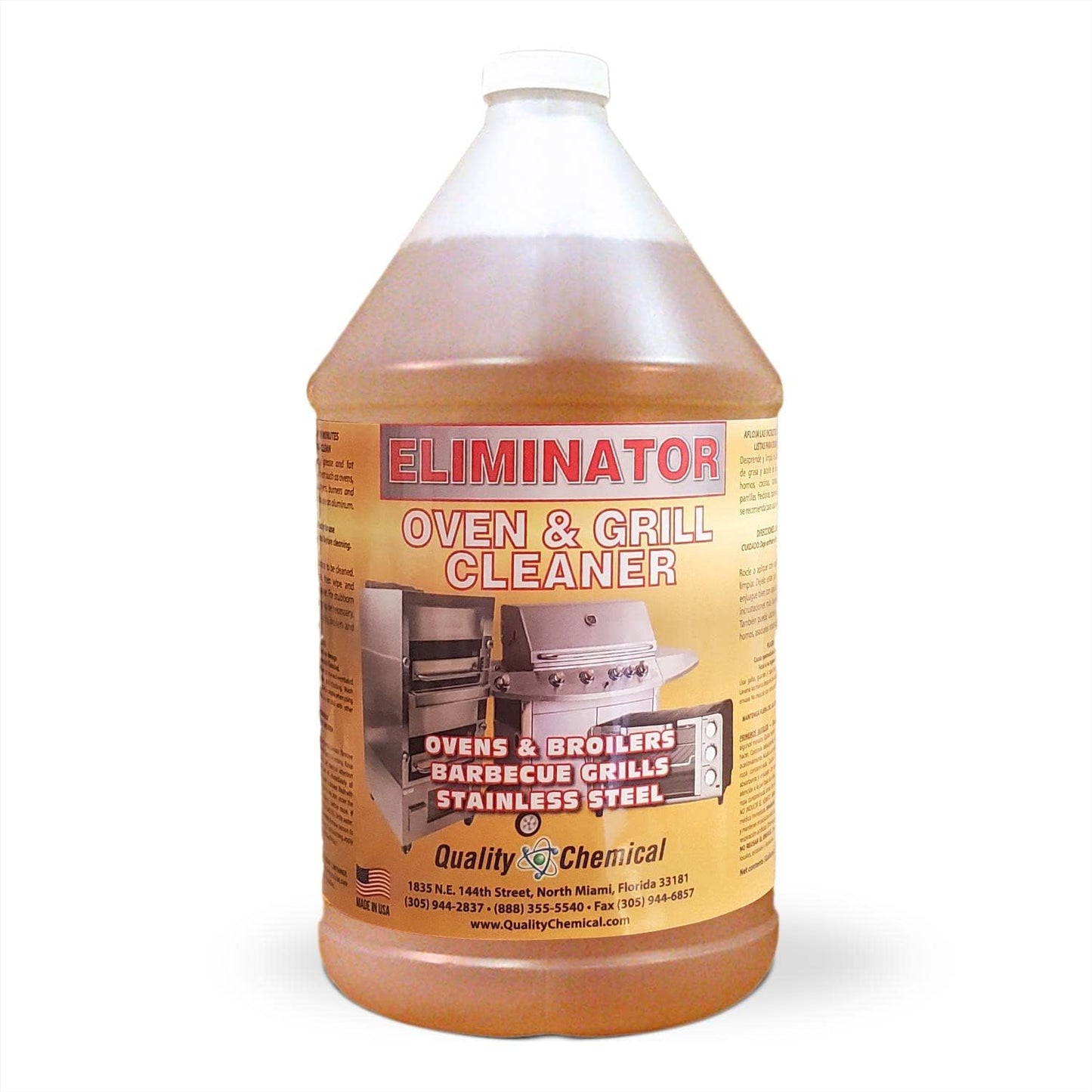 Quality Chemical Oven & Grill Cleaner - Heavy-Duty - Fast Acting & Easy to Use - Degreaser 128 oz (Pack of 1)