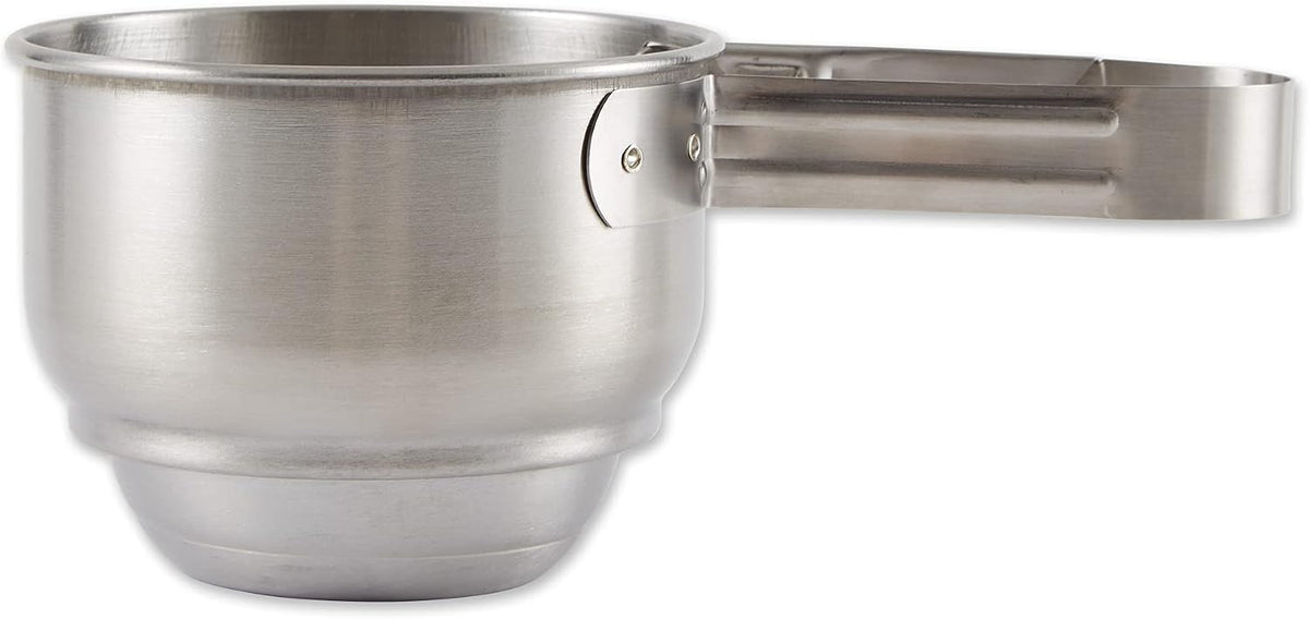 RSVP International Endurance® Stainless Steel Vintage One-Hand Sifter, 1 Cup | Top Cakes, Sift Flour, Marinade BBQ & More | Dishwasher Safe | Powder Sugar, Sift Flour, Spread Toppings & More