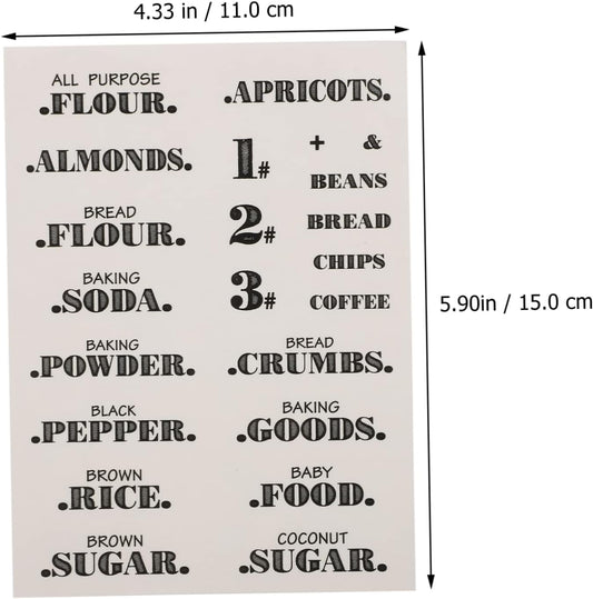 Lurrose 132-Piece Waterproof Food Organizer Labels Date Stickers for Food Storage for Fridge Pantry Use