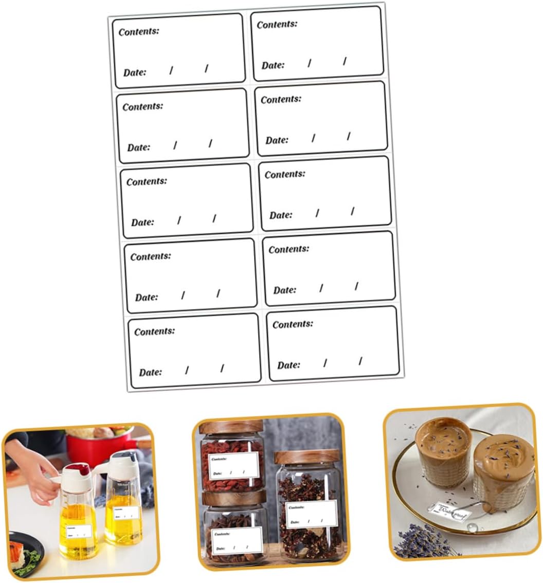 400pcs Removable Food Date Labels Waterproof PVC Freezer Stickers for Refrigerator Food Storage Self-Adhesive Labels for Meal Prep and Organization