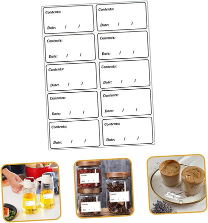 400pcs Removable Food Date Labels Waterproof PVC Freezer Stickers for Refrigerator Food Storage Self-Adhesive Labels for Meal Prep and Organization