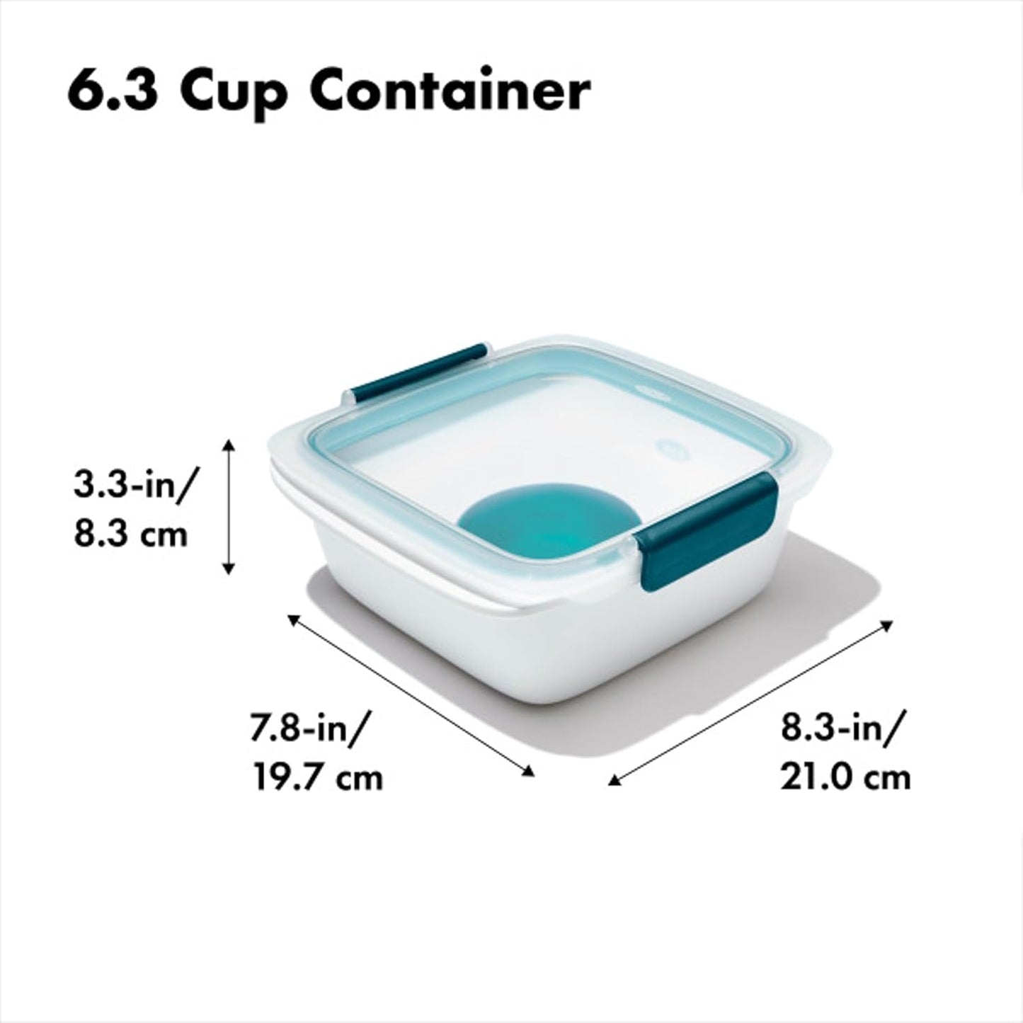 OXO Good Grips Prep & Go Snack & Dip Container, Snack Fuss-Free on the Move, Leakproof Reusable Small Meal Food Storage and Lid, Food Containers with Lids, Snack Organizer, 1.6 Cups/0.4 L