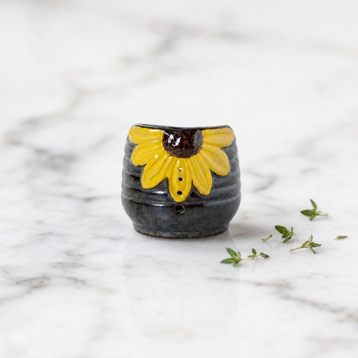 Sunflower Herb Stripper Bowl 4 Size Holes Leaf Stripper Tool Rosemary Thyme