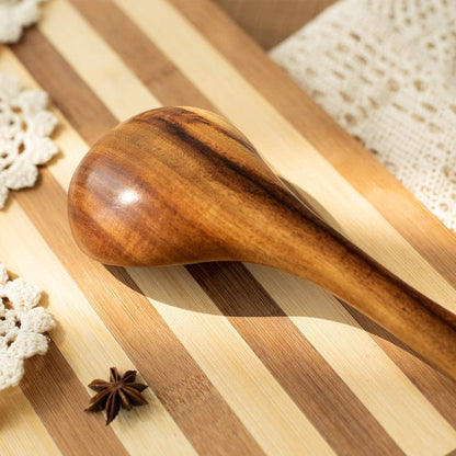 Wooden Spatulas, Natural Acacia Wooden Cooking Utensils Set for Non-stick Pan Kitchen Tool, flipping and Wok Spatula, Wooden Spoons & Spurtle for Cooking