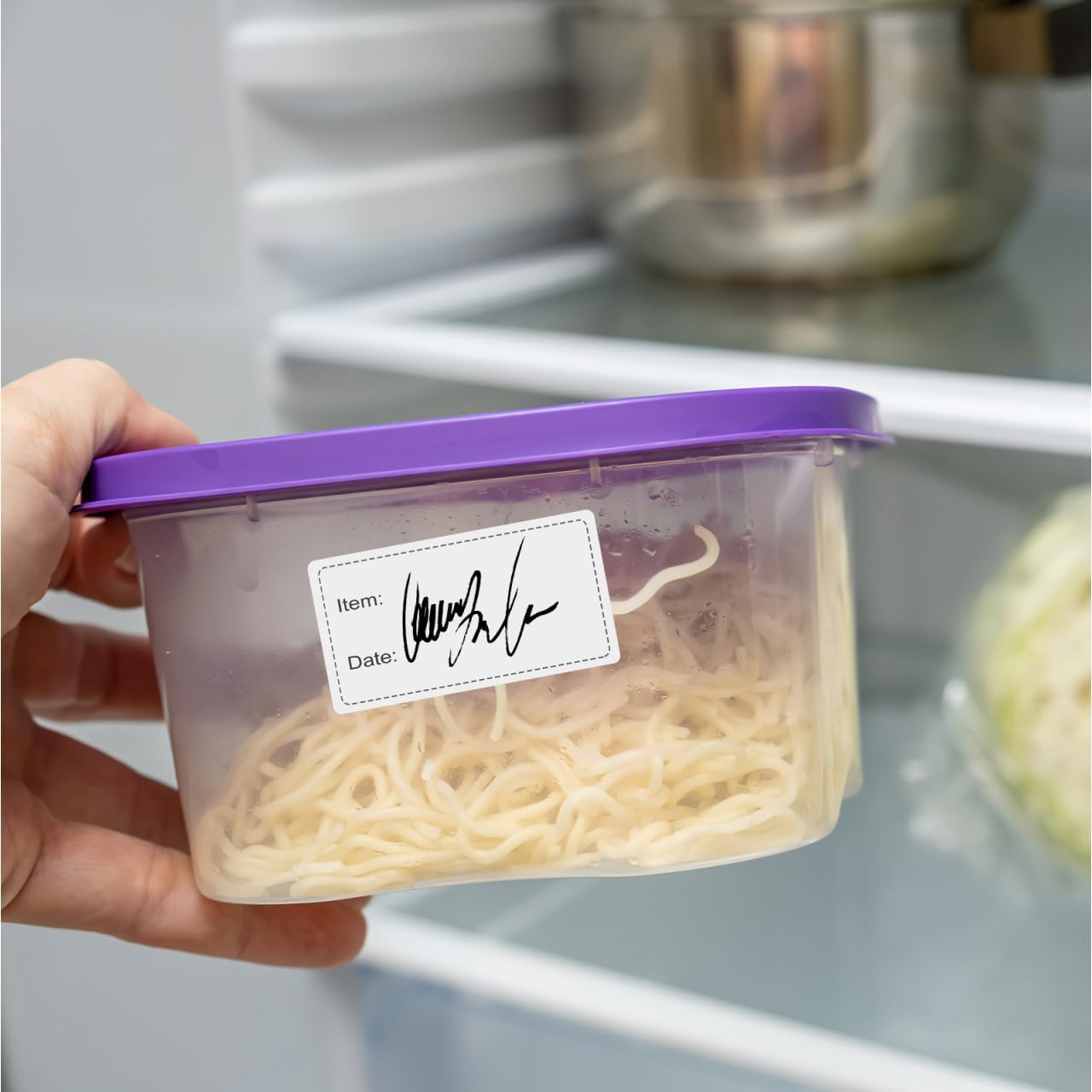 ERINGOGO 3 Rolls Day Mark Food Labels Food Storage Container Stickers for Take-Out Pantry Removable Adhesive