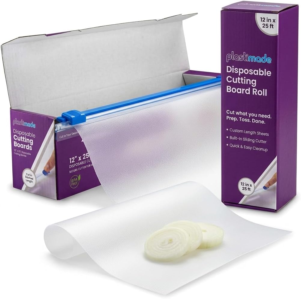 Disposable Cutting Board Sheets, Flexible Plastic Mats, 1 Pack