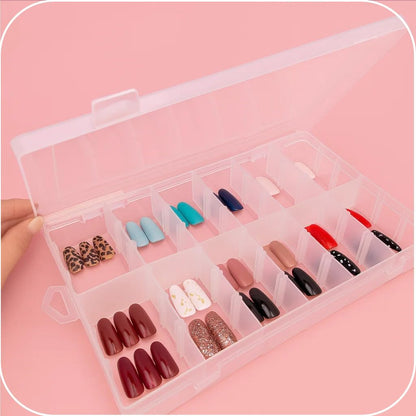 3pcs Clear Storage Small Parts Organizer Box Storage Bin With Dividers Multi Compartment for Beads Art DIY Tackle Box Organizer (10 - compartment in length)