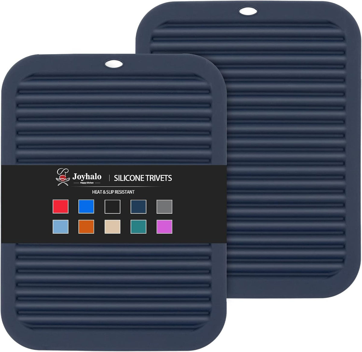 Joyhalo 4 Pack Trivets for Hot Dishes
