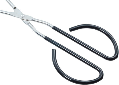 HINMAY Scissor Cooking Tongs 11-Inch Stainless Steel Wire Tongs Kitchen Scissor Tongs, Set of 2