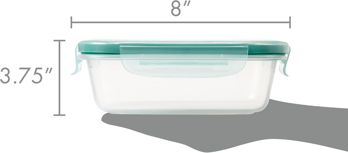 OXO Good Grips 3.5 Cup Smart Seal Airtight Glass Rectangle Food Storage Container
