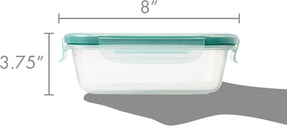 OXO Good Grips 3.5 Cup Smart Seal Airtight Glass Rectangle Food Storage Container