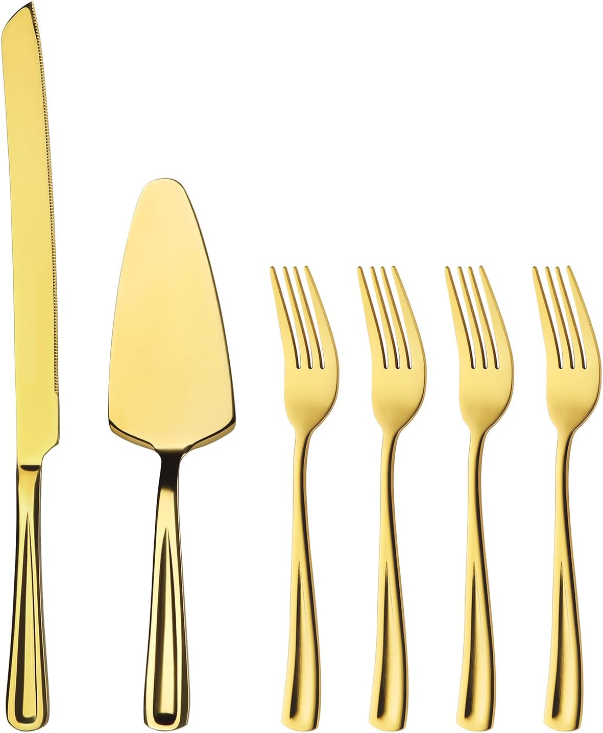 GoGeiLi Stainless Steel Wedding Cake Cutting Set