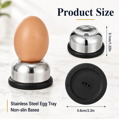 Egg Piercer for Raw Eggs, Needle Egg Punch Tool with Anti-Slip Base