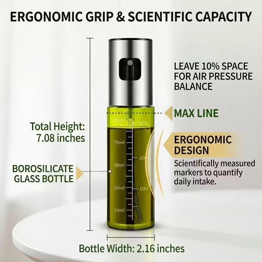Oil Sprayer for Cooking - Olive & Avocado Oil Spray Bottle