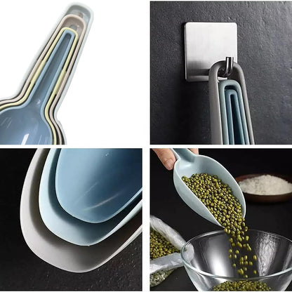 Plastic Scoops for Canisters, Plastic Scoop for Ice Cubes, Flour Scoops Dry Goods Coffee Beans & Cereals